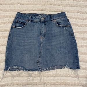Wild Fable Jean Distressed Mini Skirt
